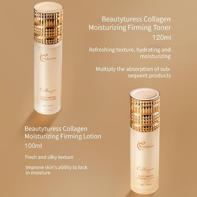 Anti Aging Skin Care Set - Snail Mucin & Collagen Infused - Skincare Gift Sets for Women - Deep Moisturizing & Firming Facial Kits - Suitable for All Skin Types