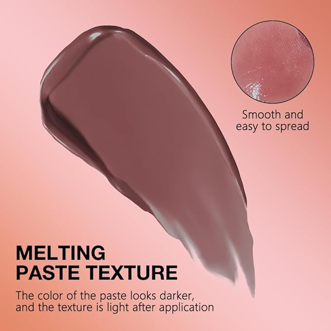 Nude Brown Honey Tinted Lip Stain Lip Balm Lip Gloss Lipstick, Sheer Hydrating Lip Stains Tint, Moisturizing Lip Color for All Skin Tones, Nourishing Lip Balm with Natural Black Cherry (Nude Brown)