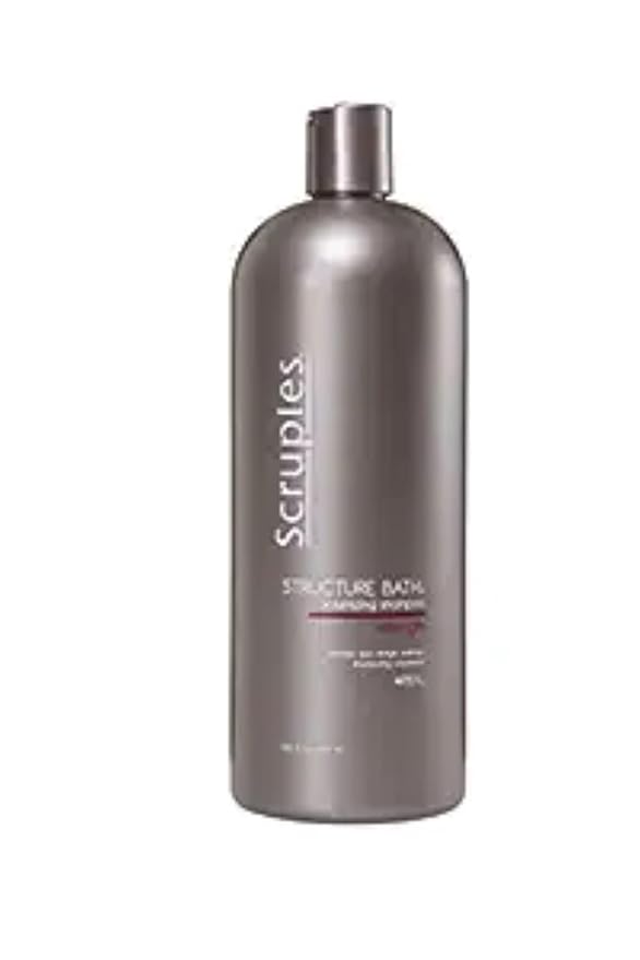 Scruples Structure Bath Volumizing Shampoo - Professional Grade Hair Care - Sulfate Free, Keratin Infused, Moisturizing and Volume Boosting for Fine and Damaged Hair (33.8 oz)