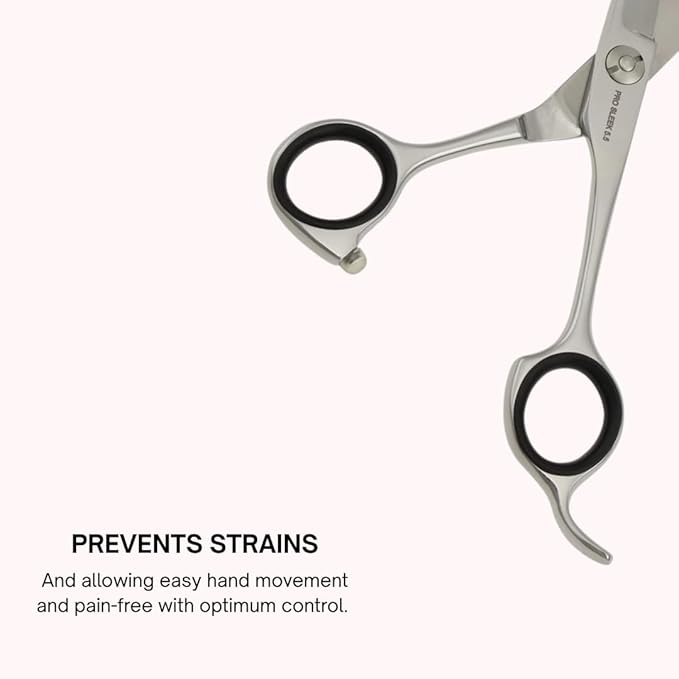 Right-Handed Hair Cutting Scissors – Stainless Steel Barber Shears with Ball Bearing Adjustment Screw – Grooming Tool for Men and Women