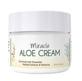 Deluvia Miracle Aloe Cream | Face & Body Moisturizer with Vitamin E & Organic Aloe Vera | Hydrating, Soothing for Dry Skin | Psoriasis, Eczema - 2 oz