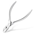 FAMILIFE Cuticle Nippers Scissors – Professional Stainless Steel Cuticle Trimmer for Thick Nails, Ingrown Toenails & Seniors, Sharp Durable Blades with Ergonomic Handle for Salon & Home Use