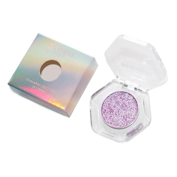 Chameleon Eyeshadow Collection, 14 Shades, Glitter Pressed Powder, Iridescent Shimmer Colors. (Solar Delirium)