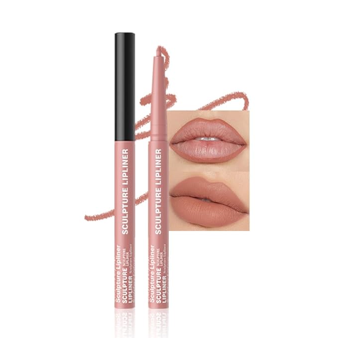 12 Colors Matte Lip Liner Pencil – Long Lasting Waterproof Lip Liner, Smudge Proof Transfer Proof Lip Pencil, High Pigment Lip Makeup for Defining & Filling Lips (01#, 1PCS)