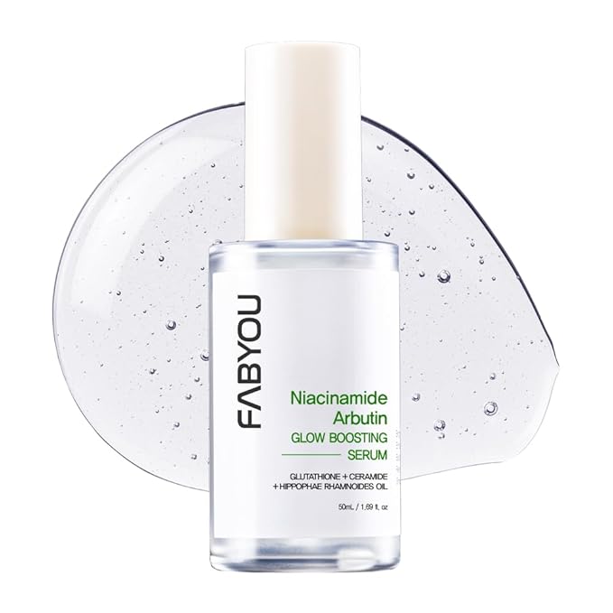 Niacinamide Arbutin Glow Boosting Serum 1.69 fl oz - Korean Skin Care Glass Skin, Deep Hydration & Even Tone with 10% Niacinamide & Arbutin, Lightweight Daily Serum for Face