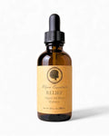 Relief Oil, Organic Scalp Treatment, Soothing Formula for Dry, Itchy, Dandruff-Prone Scalp with Almond, Jojoba, Avocado, Tea Tree and Black Castor Oil