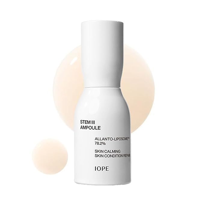 IOPE STEM III Face Serum | Anti-aging Facial Ampoule with Liposome & Niacinamide, Dermatologically Tested for Daily Hydrating and Firming, Fine Lines Wrinkle Care, Korean Skincare, 1.69 Fl Oz
