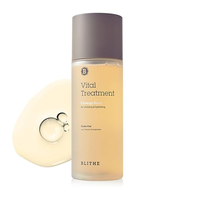 BLITHE Asian Skincare 5 Roots Clear Essence Lotion for Dry Skin - Hydrating Face Essence Rice Water, Damage Barrier Repair, Amino Acids, Antioxidants, Korean Combination Face Moisturizer, 5 Oz