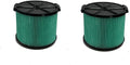 2 PACK yamoutai VF3600 HEPA Material Pleated Paper Wet/Dry Vac Replacement by yamoutai