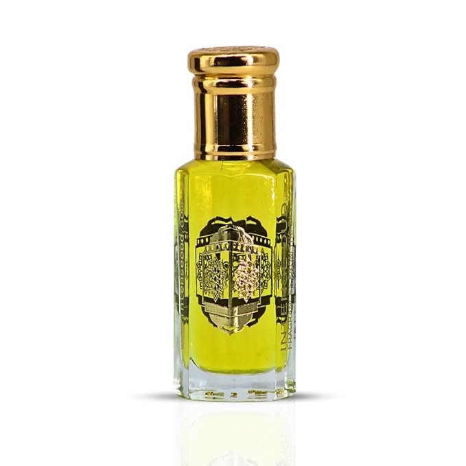 INTENSE OUD Crys Water Arabian Perfume Oil for Men, Long Lasting Alcohol-Free Concentrated Fragrance, 12ml (0.40 oz) in Black Gift Box, Misk Blend