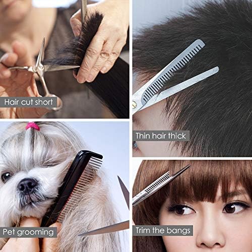 FARRAY Hair Cutting Scissors，6.5 Inch Professional Stainless Steel Barber Hair Scissors，for Both Salon and Home Use (Silver)