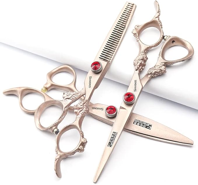 Hair Scissors 6/7/8/9-inch 440C High Hardness For Hairdressers Haircuts Cuttinging Scissors Professional Haircut (6 inch-4pc)