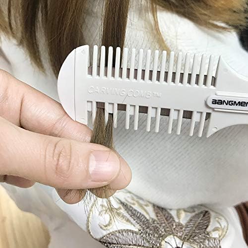 Hair Cutter Comb, Shaper Razor Comb, Split Ends Trimmer Styler, Double Edge Razor Blades for Thinning, Cutting and Styling, Extra 5 Blades Included