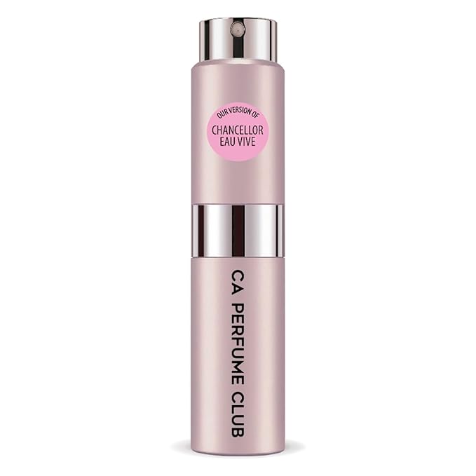 CA Perfume Impression of Chancellor Eau Vive for Women Floral Woody Musk Scent Long Lasting Perfumes for Women Eau De Parfum Travel Size Refillable Atomizer Spray 0.27 Fl Oz 8ml