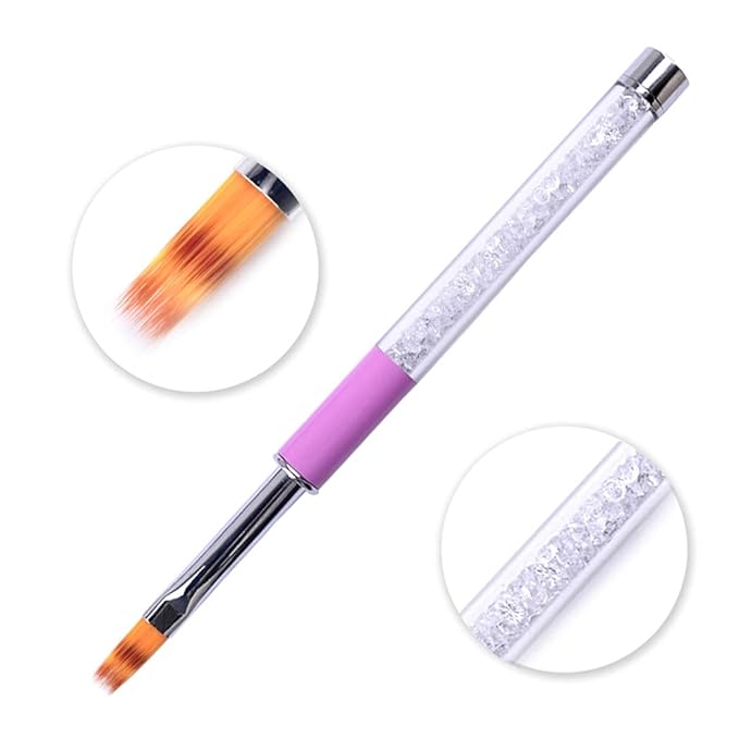WOKOTO 4 Pcs Ombre Nail Brush Ombre Brush For Gel Nails Gradient Nail Sponges For Ombre Brushes For Acrylic Nails Set Nail Art Brushes For Acrylic Application Nail Art Tools For Nail Art