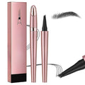 2025 Premium Microblading Eyebrow Pen, Waterproof Eyebrow Pencil, Eye Brow Pen with 4 Tip, Natural Magic Eyebrow Makeup Fine Stroke Contouring Pencil Long-Lasting Stay on All Day (Black)