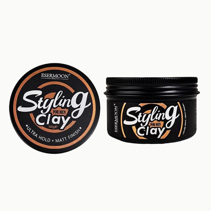 Ultra Hold Hair Clay for Men - Matte Hair Styling Clay for Men, Touchable Texture, Light Scent, No White Residue, Easy Wash, 3.53oz