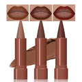 3Pcs Gradient Matte Lipstick Crayon Lip Liner pencil, Flawless Contour Gradual Ombre Effect lip Pencil, Lipstick for Women Long Lasting Waterproof Smudge Proof Lipstick Pencil 01#+05#+08#