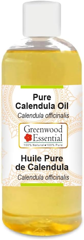 Greenwood Essential Pure Calendula oil (Calendula officinalis) Natural Therapeutic Grade 200ml (6.76 oz)