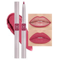 Retractable Lipliner Pencil Waterproof Makeup for Lip Liner and Eye Liner, Smooth and Creamy, Long Lasting Matte Finish, Vegan Beauty, Matte Velvet Pigmented Lip Liner (08#Bean Paste Red, 1)