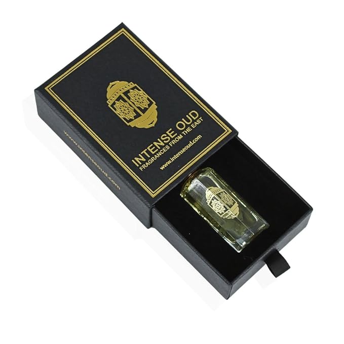 INTENSE OUD Attar Al Wardat Long Lasting Arabian Perfume Oils for Women 12ML (0.40 OZ) Fragrance Oil with Fresh Rose, Bright Bergamot & Woody Finish - Concentrated Perfume Oil in Black Gift Box
