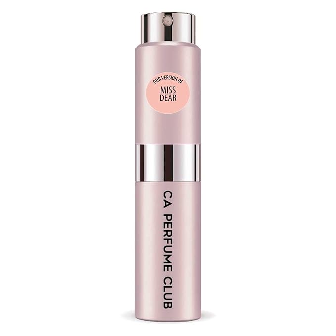 CA Perfume Impression of Christian D. Miss Dear For Women Replica Version Fragrance Dupes Concentrated Long Lasting Eau de Parfum Spray Refillable Atomizer Bottle 0.27 Fl Oz/8ml-X1
