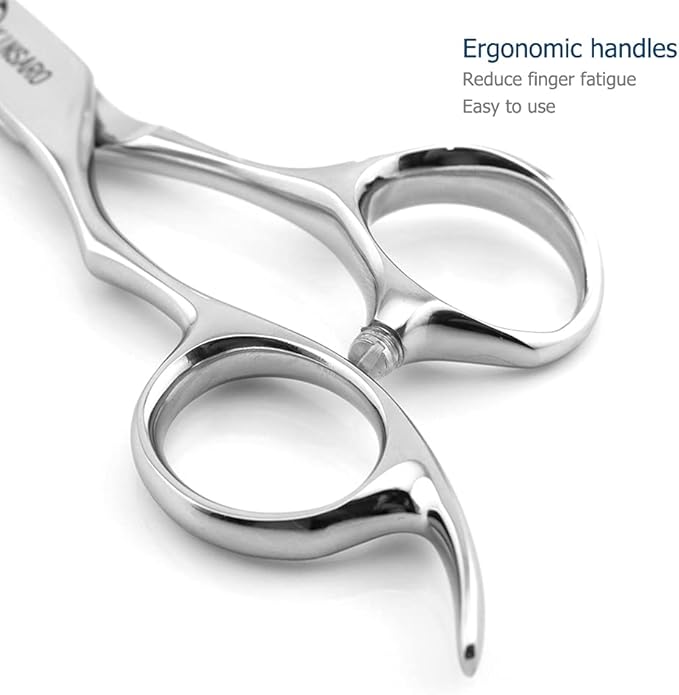 Hair Shears left hand 6 Inch Hair Scissors Left Hand Hair Cutting Scissors Lefty Barber Shears Left Handed KINSARO for Hairdresser Barbershop or Home Use