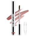 Matte Lip Stain Peel Off Lip liner with Tweezer, Brown Peel Off Lip Stain, Long Lasting Waterproof Lipstick Lip Gloss Tattoo, Transfer-proof for All Skin Types, 0.12 fl oz 02#