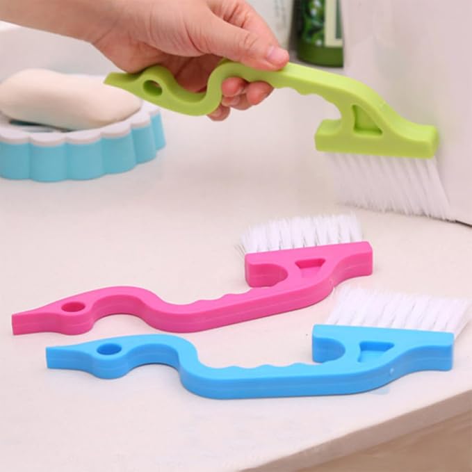 Window Groove Cleaning Brush Set 8pcs Scrubber - Image 6
