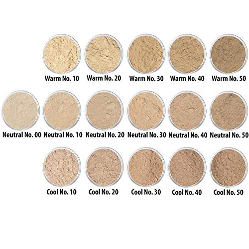 "Lauren Brooke Cosmetiques Natural Makeup Powder Foundation (6 Gram, Warm No. 10)"
