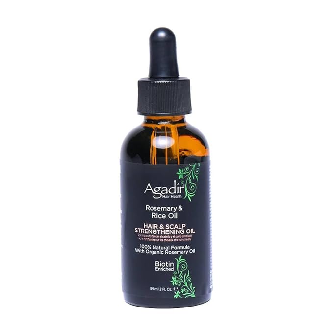 Agadir Rosemary & Rice Water Hair Scalp Strength Oil 2 oz.