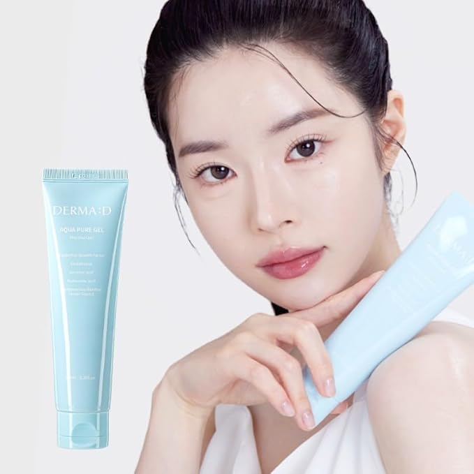 Aqua Pure Gel – Oil-Free Water-Based Korean Facial Moisturizer with Hyaluronic Acid, EGF & Glutathione – Lightweight Hydrating Gel Cream for Oily, Combination & Sensitive Skin