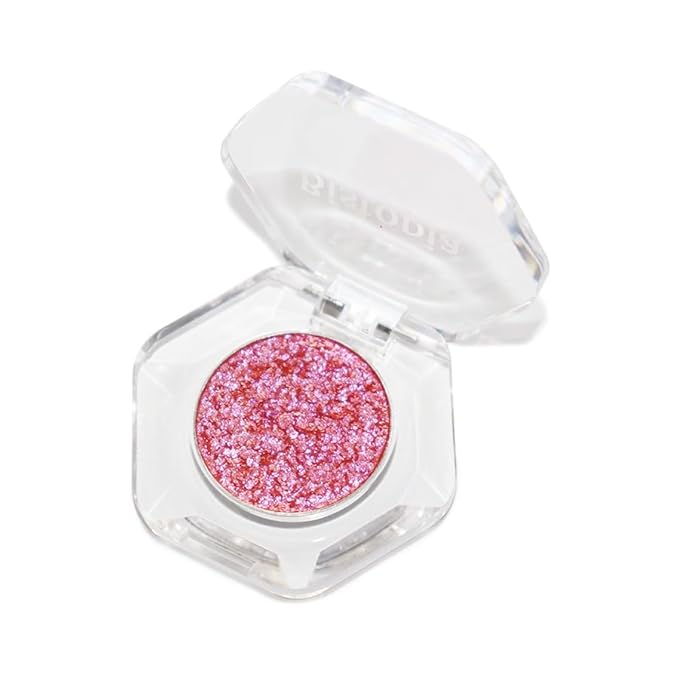 Chameleon Eyeshadow Collection, 14 Shades, Glitter Pressed Powder, Iridescent Shimmer Colors. (Oriel)