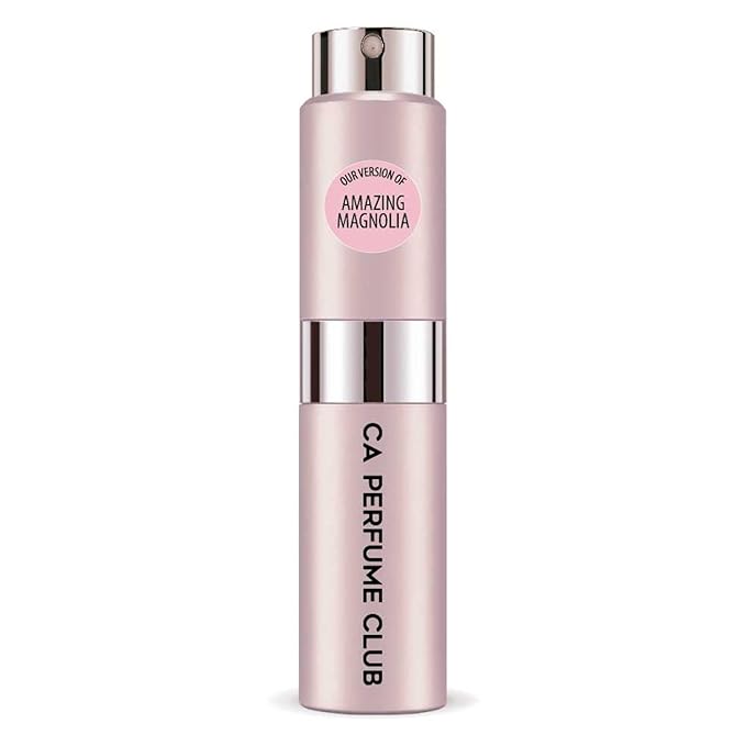 CA Perfume Impression of Amaze Gracefully Magnolia for Women Floral Fruity Scent Long Lasting Perfumes for Women Eau De Parfum Travel Size Refillable Atomizer Spray 0.27 Fl Oz 8ml