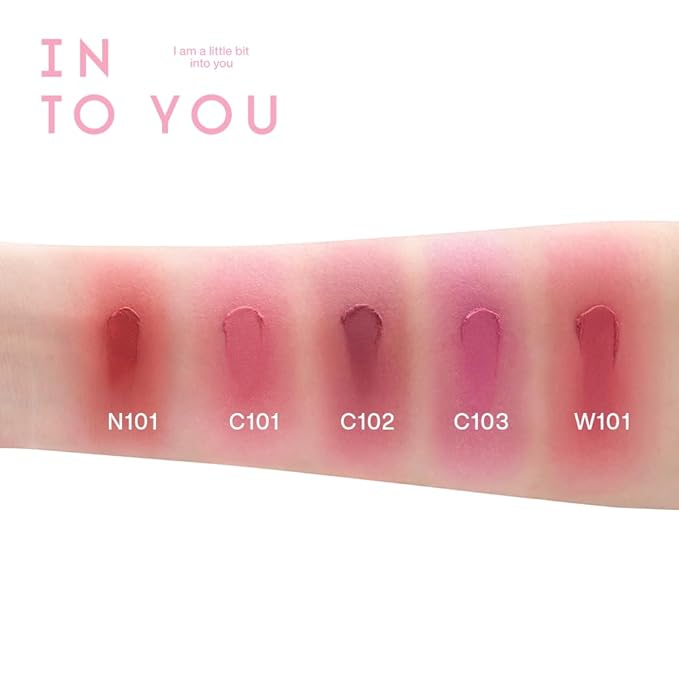 INTO YOU Airy Moisture Lipstick for Women, Long Lasting Matte Finish Lip Mud, High Pigment Color Lip Makeup, Hydrating Lightweight Mousse Texture for Women, W101 Sugar Melon