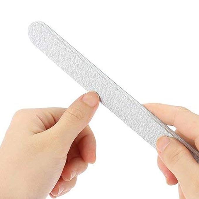40pcs Wooden Nail Files 180/240 Grit for Natural Nail, Bending Without Breaking