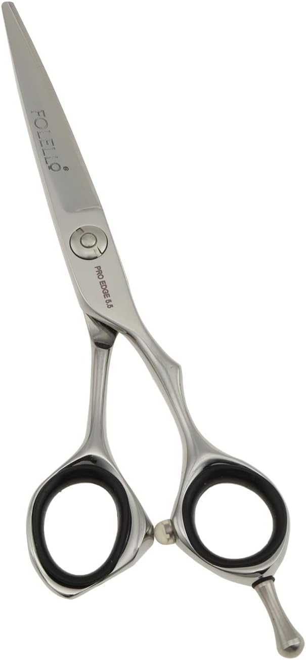 Stainless Steel Right-Handed Thinning Scissors for Unisex, Convex Blade, Adjustable Ball Bearing Screw – Includes Cleaning Oil & Cloth – 5.5 Inch