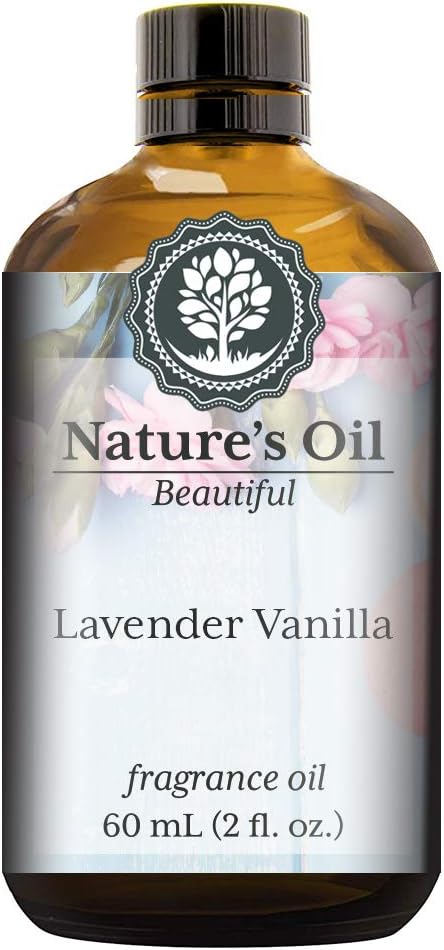 Lavender Vanilla Fragrance Oil (60ml) For Perfume, Diffusers, Soap Making, Candles, Lotion, Home Scents, Linen Spray, Bath Bombs, Slime