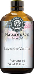 Lavender Vanilla Fragrance Oil (60ml) For Perfume, Diffusers, Soap Making, Candles, Lotion, Home Scents, Linen Spray, Bath Bombs, Slime