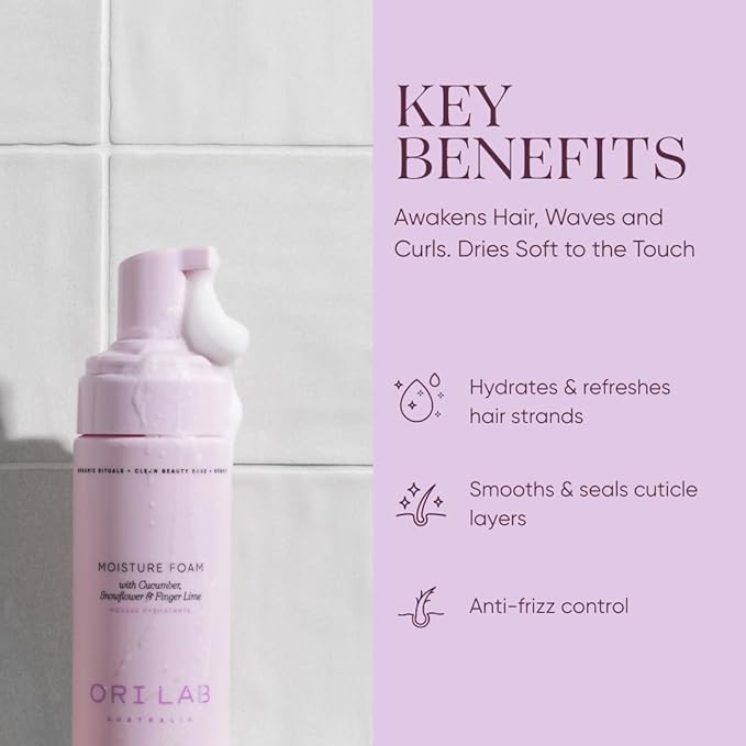 ORI LAB - Moisture Foam 150ml - Hydrating Hair Mousse for Curls