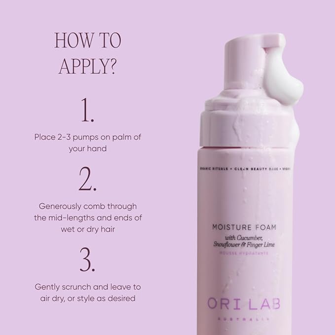 ORI LAB - Moisture Foam 150ml - Hydrating Hair Mousse for Curls