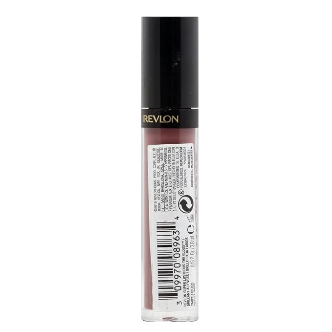 REVLON Super Lustrous Lip Gloss, Non-Sticky, Hydrating, High Shine Finish, 306 Taupe Luster, 0.13 oz (Pack of 2)