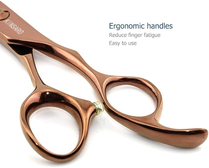 6 Inch Hair Thinning Scissors Hair Shears Professional Barber Scissors 440C Convex Edge KINSARO for Hairdresser Barbershop or Home Use
