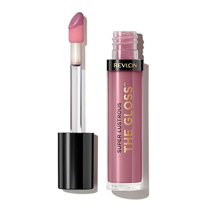 REVLON Super Lustrous Lip Gloss, Non-Sticky, Hydrating, High Shine Finish, 306 Taupe Luster, 0.13 oz (Pack of 2)
