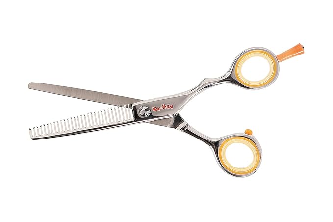 Cricket Centrix Roc-It Dog RT 30 Hair Cutting Scissors - Thinning Professional Hair Scissors for Thinning, Texturizing, Removing Bulk, Barber Supplies Shears