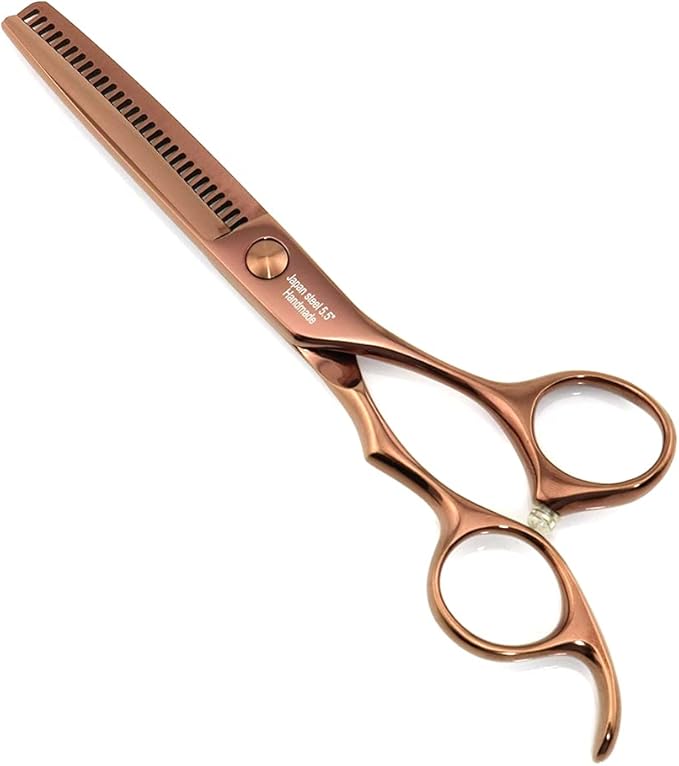 5.5 Inch Hair Thinning Scissors 440C Thinning Shears Professional Hair Shears Barber Scissors Convex Edge KINSARO for Hairdresser Barbershop or Home Use