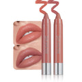 2Pcs Orange & Maroon Hydrating Cream Lipsticks Lip Crayon for Women, Moisturing Lipstick Longwear Lip Liner Crayon Set for Ombre Shades, Matte Creamy Lips Stick Natural Nourishing Lips Balm Set, C