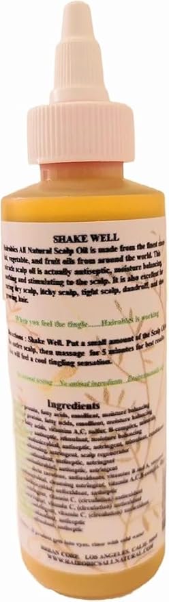 Hairobics Scalp Rejuvenator Oil for Dry Hair, Itchy Scalp, Dandruff, Repairs and Moisturizes Hair, and Slow Growth 4OZ