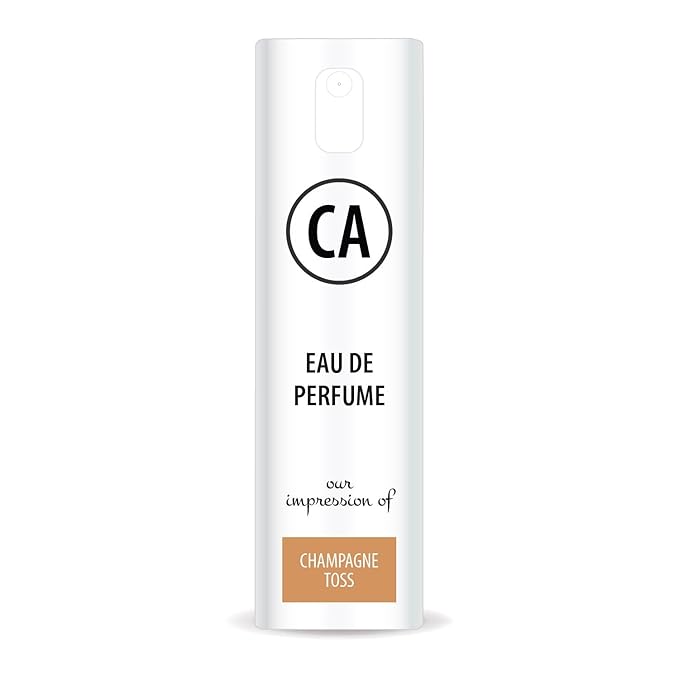 CA Perfume Impression of Champagne Toss for Women Eau De Parfum Floral Fruity Scent Long Lasting Perfumes for Women Travel Size TSA Ready for Day and Night Wear 0.33 Fl Oz 10ml