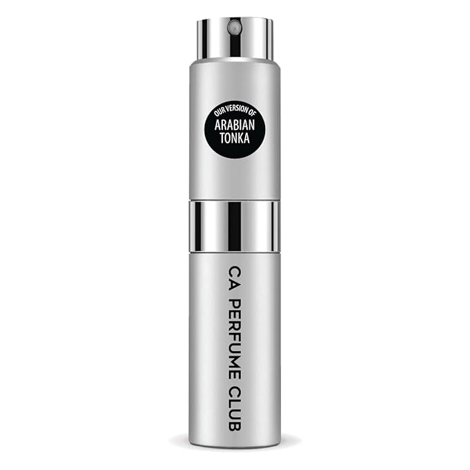 CA Perfume Impression of Arabian Tonka For Women & Men Replica Version Fragrance Dupes Concentrated Long Lasting Eau de Parfum Spray Refillable Atomizer Bottle 0.27 Fl Oz/8ml-X1